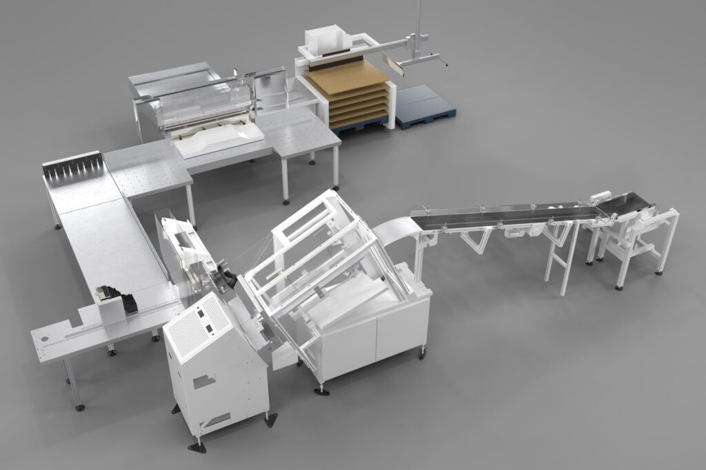 Das Polar LabelSystem DC-12 RAPID steht für die hoch-automatisierte, mannlose Inline-Produktion von gebündelten Stanz- und Schneidetiketten. © Polar