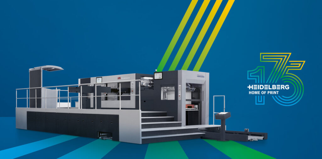 Passend zum 175jährigen Jubiläum startet Heidelberg eine Kampagne mit Sonderangeboten rund um die Weiterverarbeitungslösungen von MK Masterwork, zum Beispiel für die neue Hochleistungsbogenstanze Mastermatrix 106 CSB, die jetzt auch im hauseigenen Design ausgeliefert wird. © Heidelberg
